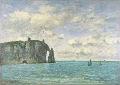 The Cliffs at Etretat, 1890 by Eugene Louis Boudin